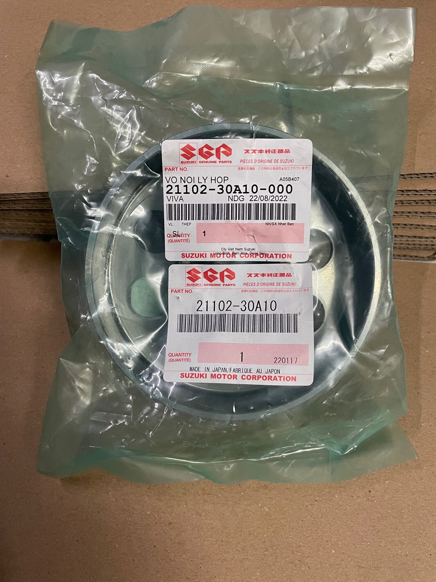Vỏ nồi ly hợp dòng xe viva 110 số trả