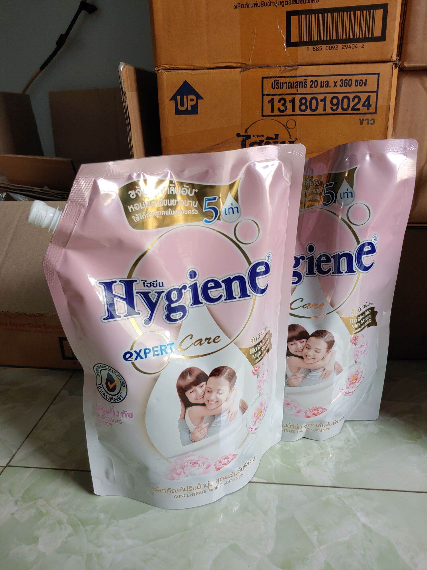 Nước xả Hygiene Thailand 1300ml - Hồng Hokkaido