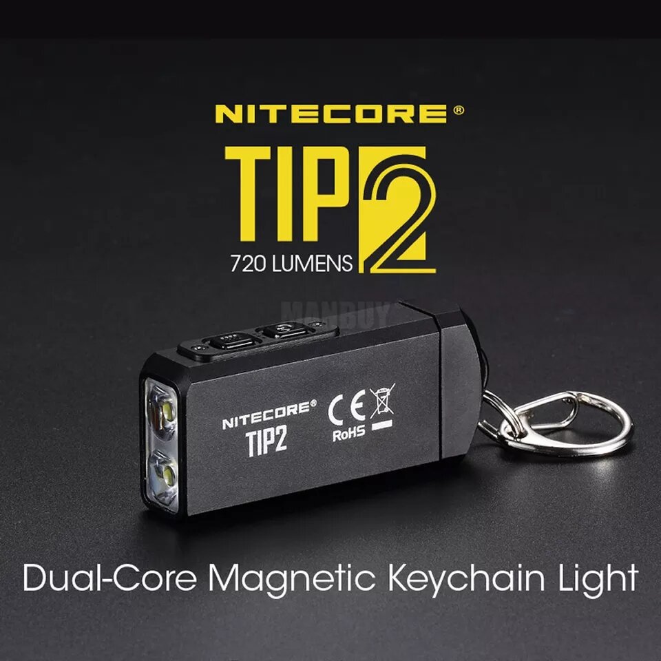Đèn pin nitecore tip2 chính hãng siêu sáng 720lumens nhỏ gọn tiện lợi edc