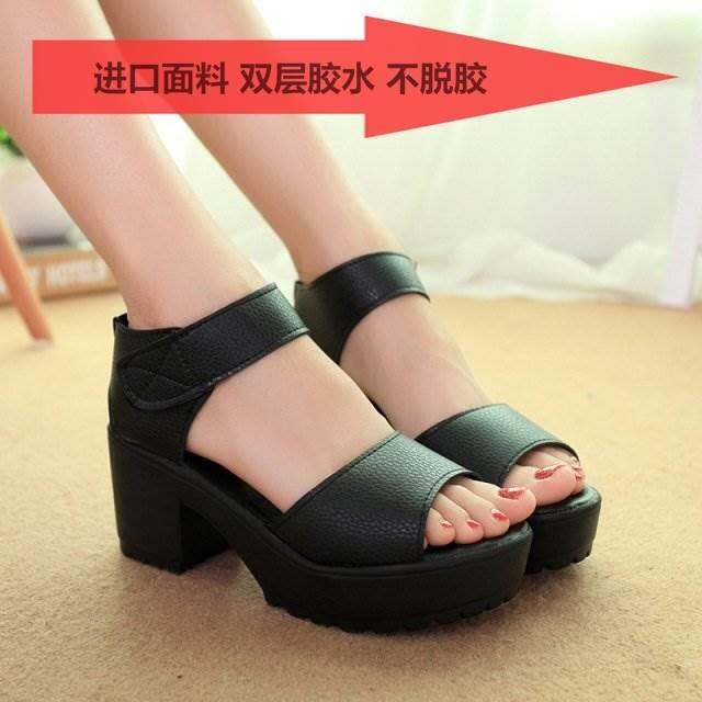 Dép Lê Gót Cao Vừa Mùa SBI Thô Nữ Phong Cách Hàn Quốc Mẫu Mới Mùa Hè 1