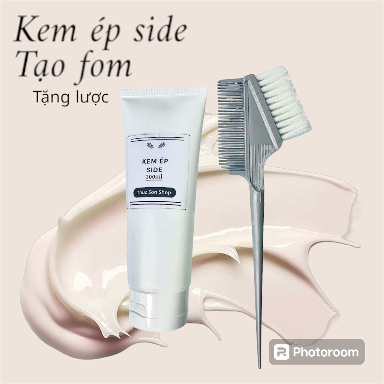 KEM ÉP SIDE TÓC NAM , KEM ÉP SIDE , ( Tặng Lược )