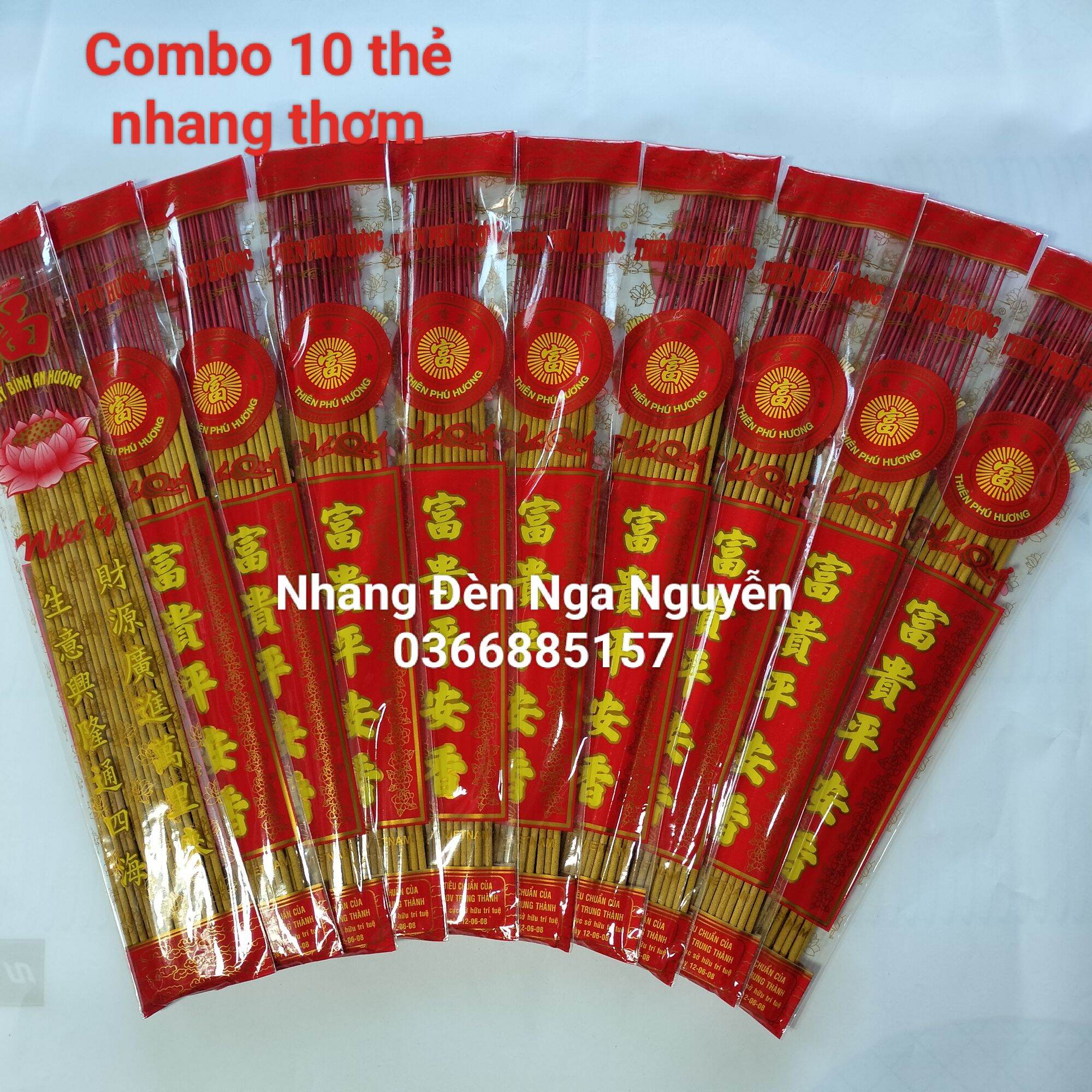 Thẻ nhang thơm trầm hương 30 cây