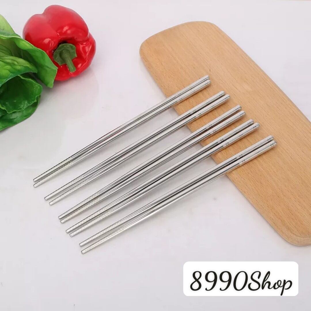 Set 5 Đôi Đũa Inox Cao Cấp