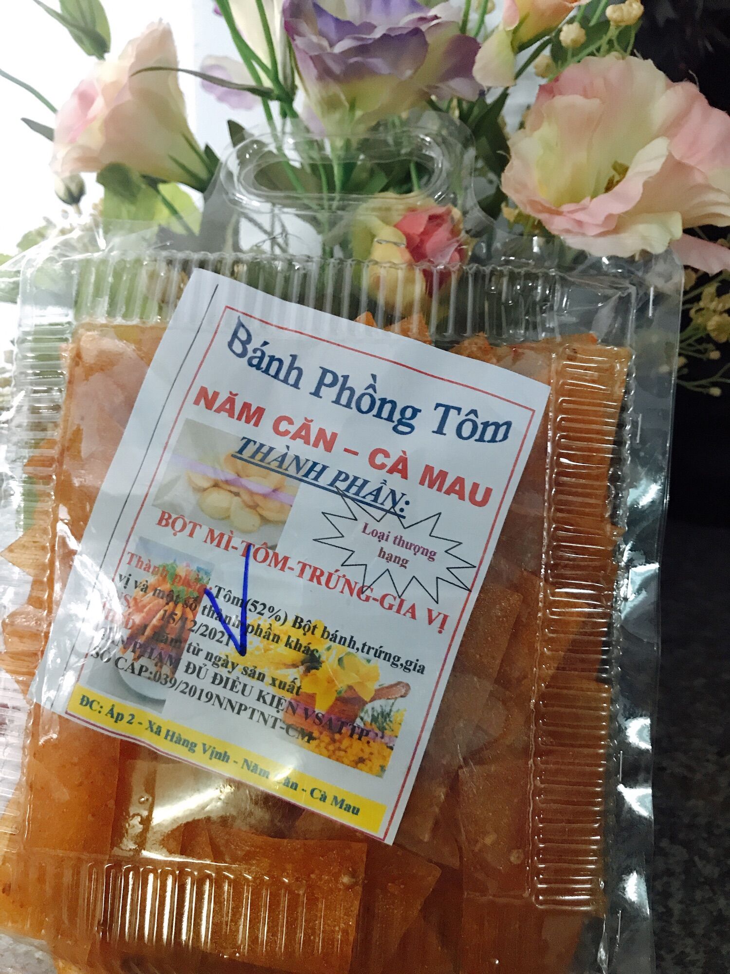 Bánh phồng tôm Năm Căn Cà Mau