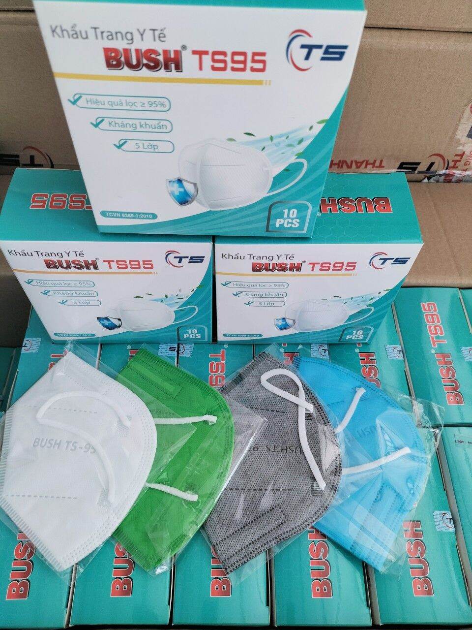 [12_5D] Combo 10 túi mask 5D An Tâm (túi 10 cái), màu trắng