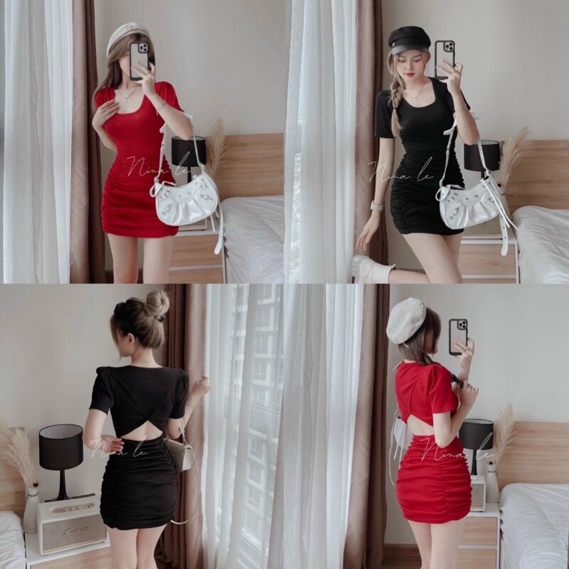 Đầm body hở lưng xinh đẹp dnx4