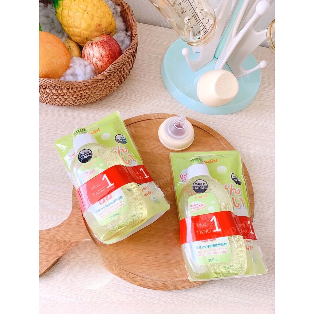 MUA 1 TẶNG 1 Nước rửa bình sữa Combi Nhật Bản đậm đặc