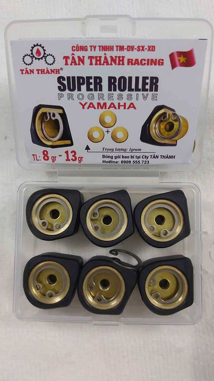 Bi tam giác dòng xe yamaha : NVX , grande , mio125 , nouvo , Acruzo  tskt : 20.12 , bi tam giác tăng giảm trọng lượng gam , từ 8g đến 13g trong 1 viên bi  ( 1 bộ gồm 6 viên bi ).