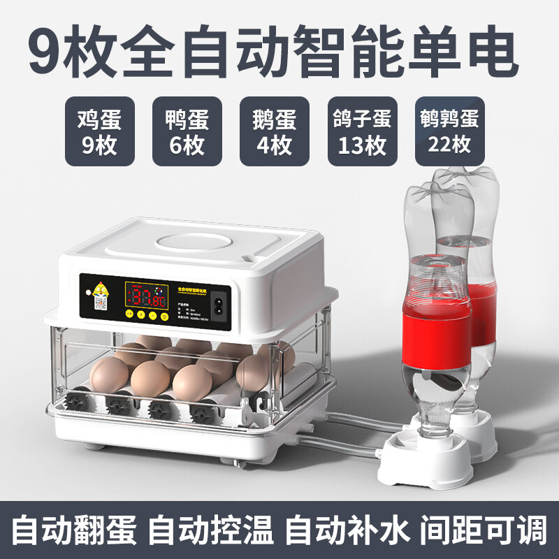 Incubator Small Household Waterbed Egg Incubator Intelligent fu dan ji Mini Egg Incubator Chickens Pigeon Incubator