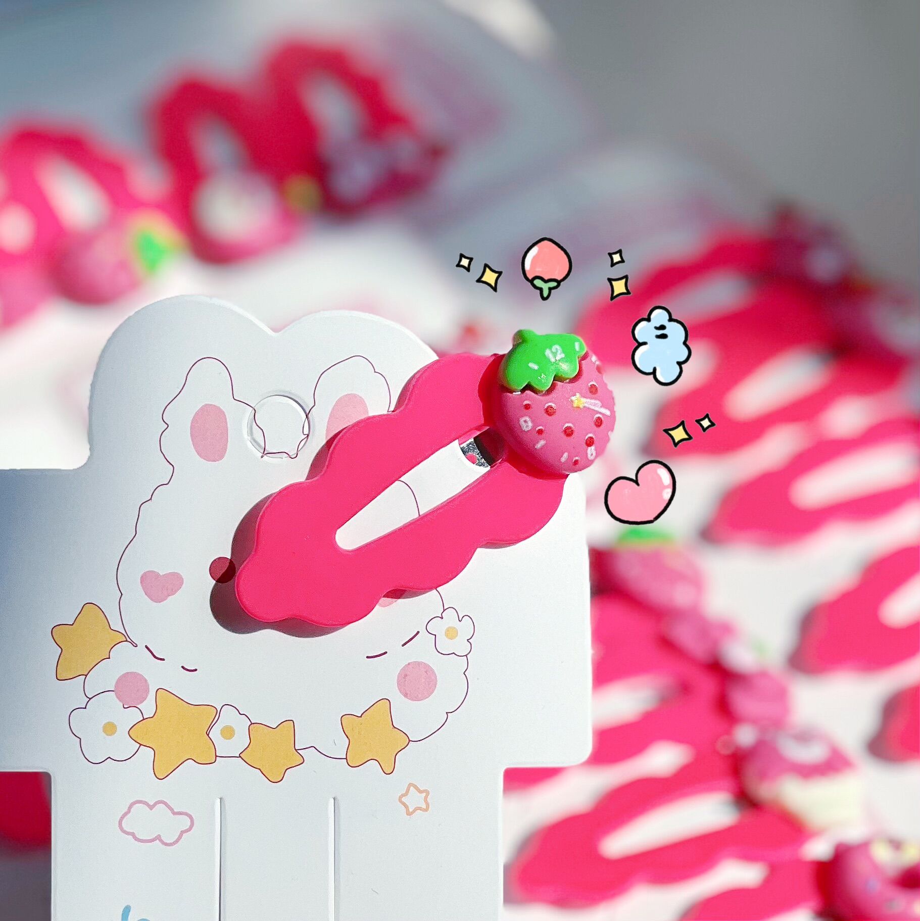 KẸP TÓC MÁI GẤU DÂU LOTSO