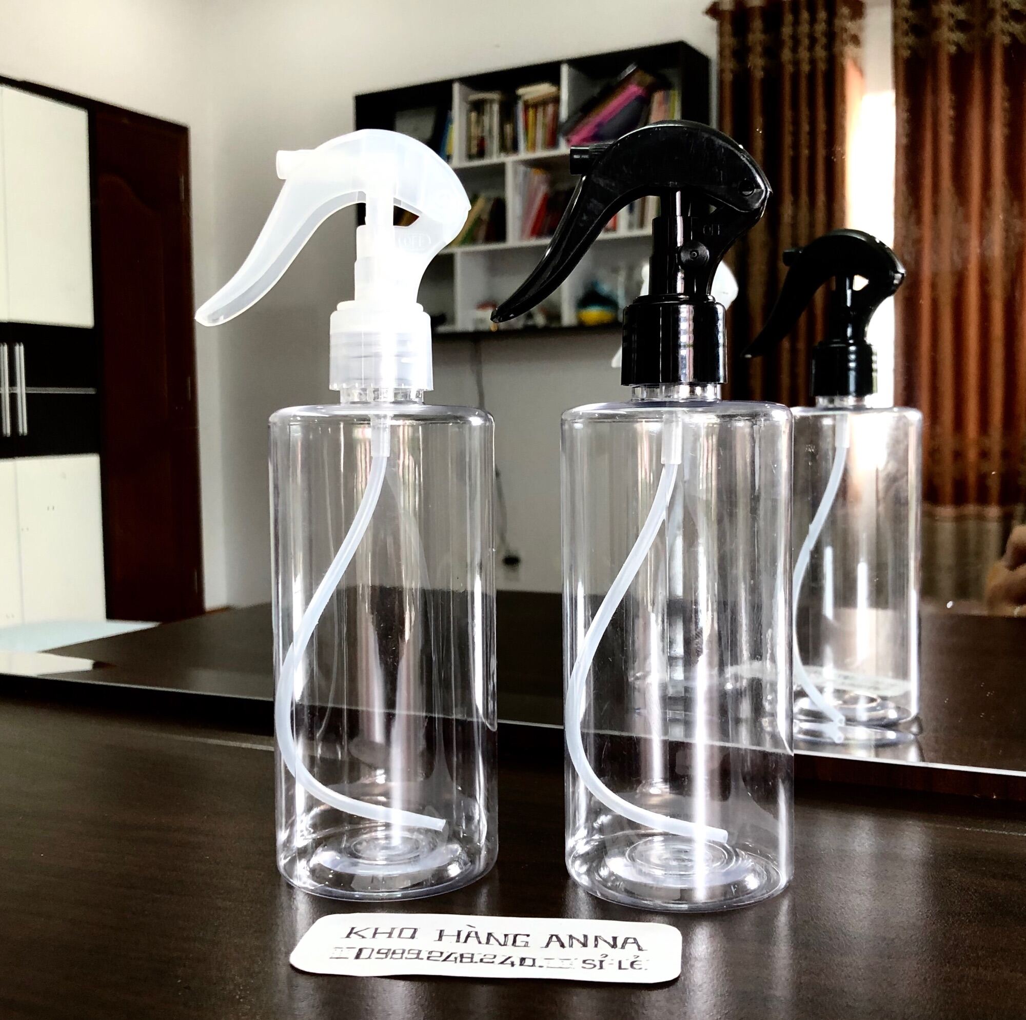 Bình xịt nước trong suốt 500ml/ 300ml / 200ml / 100ml - Chai xịt phun sương , xịt tóc , xịt tưới cây , xịt sát khuẩn , xịt cồn