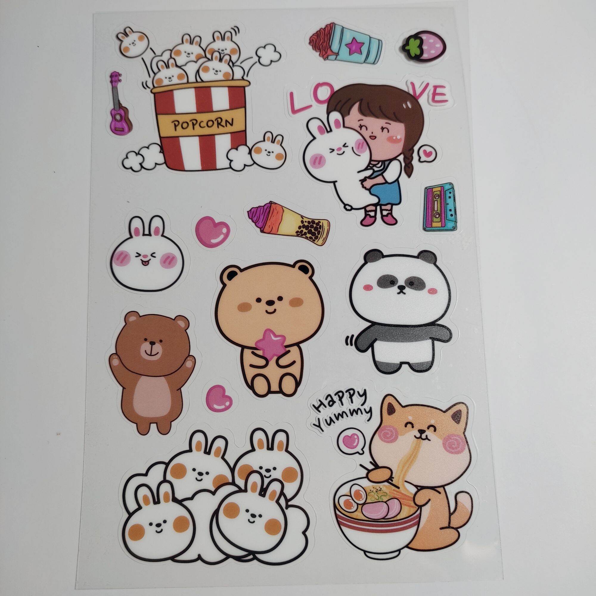 Lẻ 1 tấm hình dán sticker chống thấm nước (giao ngẫu nhiên)