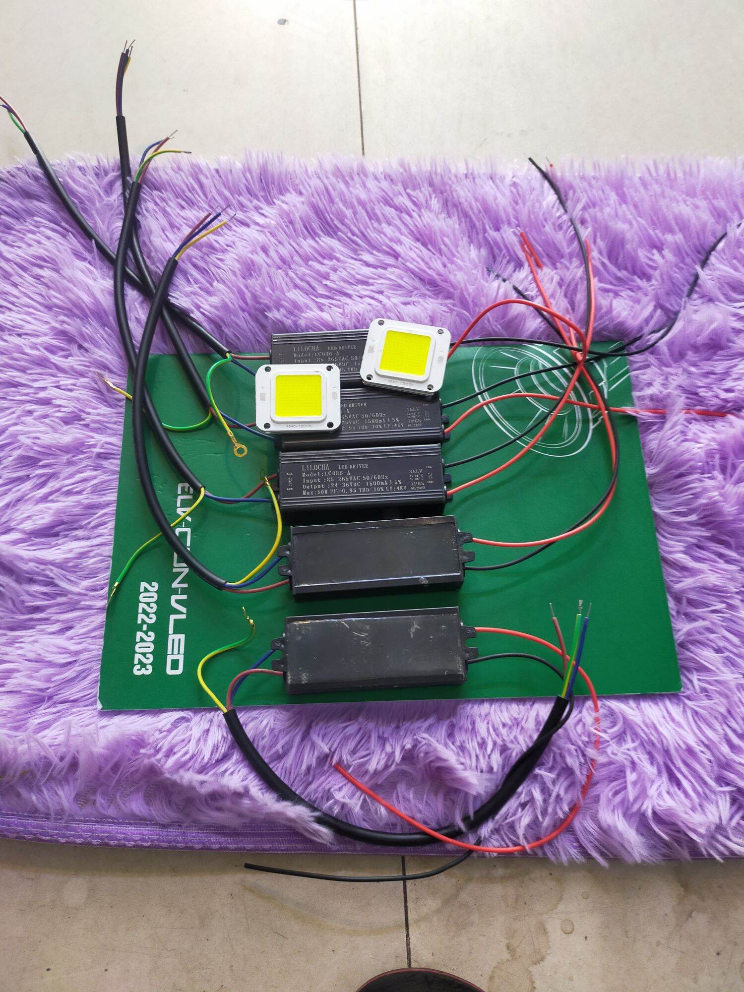 Combo nguồn+chip led 50w thay thế đèn pha,đèn đường