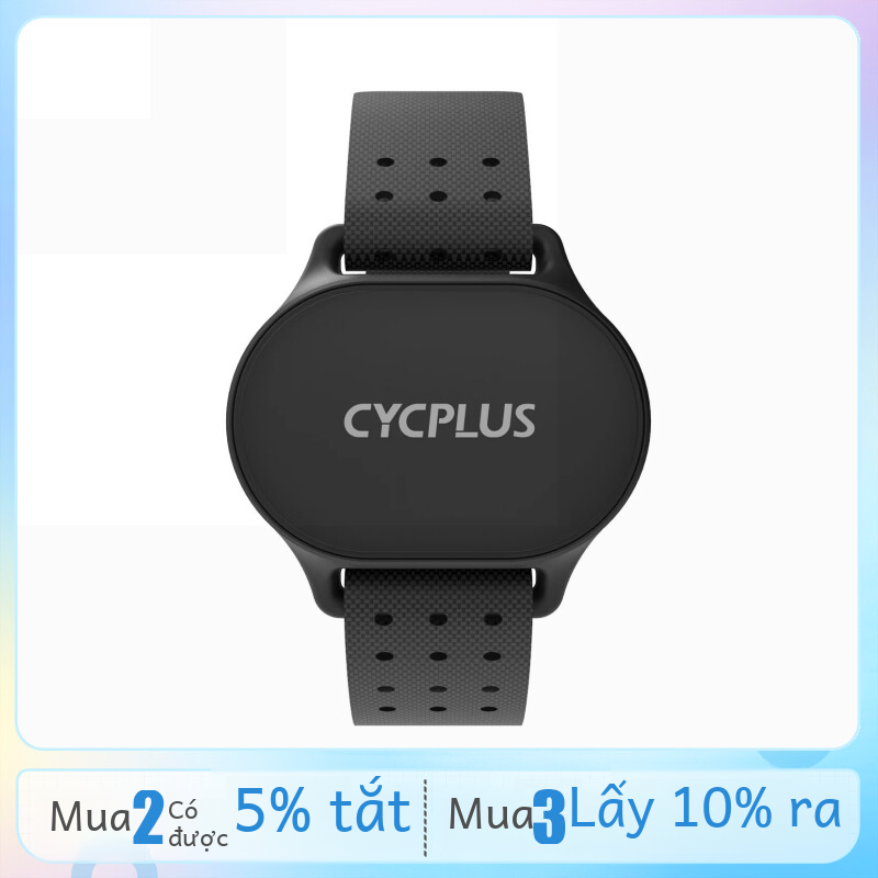 Cycplus Bluetooth Cảm Biến Nhịp Tim Tay Kiến + Theo Dõi Sức Khỏe Cổ Tay Dây Dành Cho Garmin Wahoo GPS Xe Đạp Máy Tính