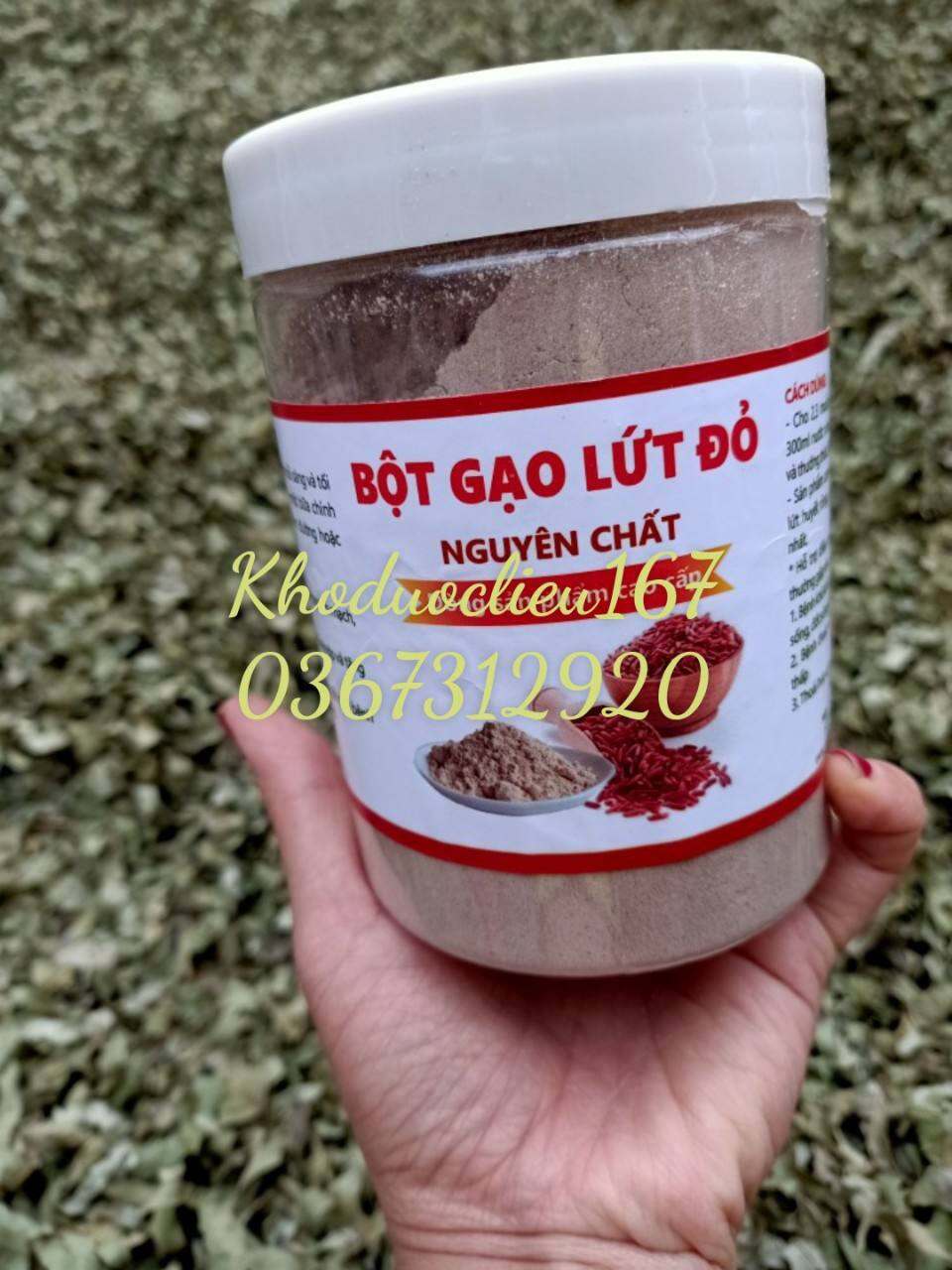 Bột gạo lứt đỏ hộp 500gr giảm cân nhanh .lợi sữa