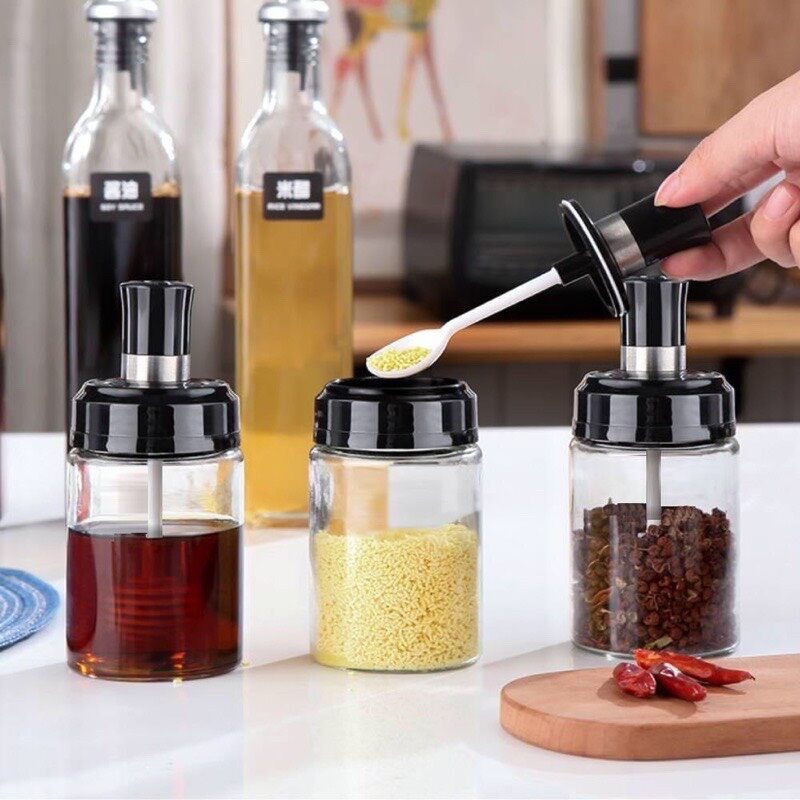 Hủ thủy tinh đựng gia vị cao cấp