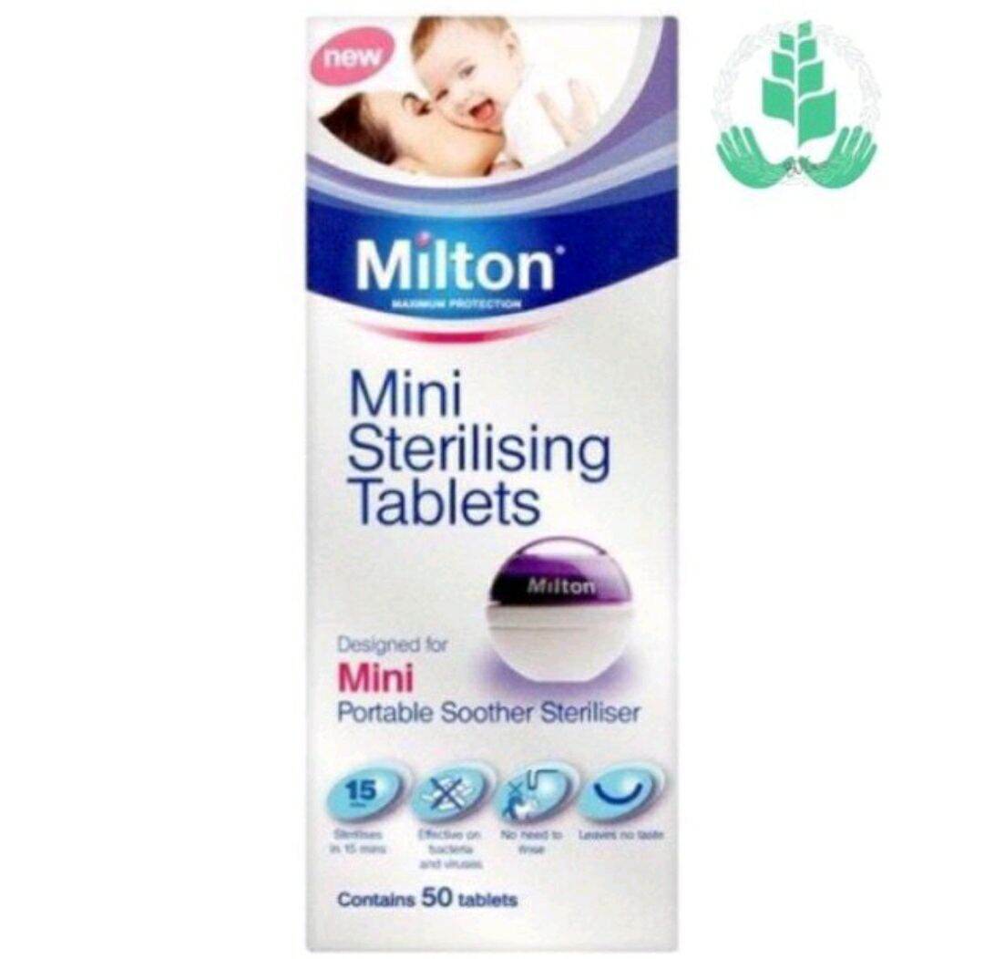 💥giao hỏa tốc 2h💥viên tiệt trùng cốc nguyệt san milton hộp 50viên