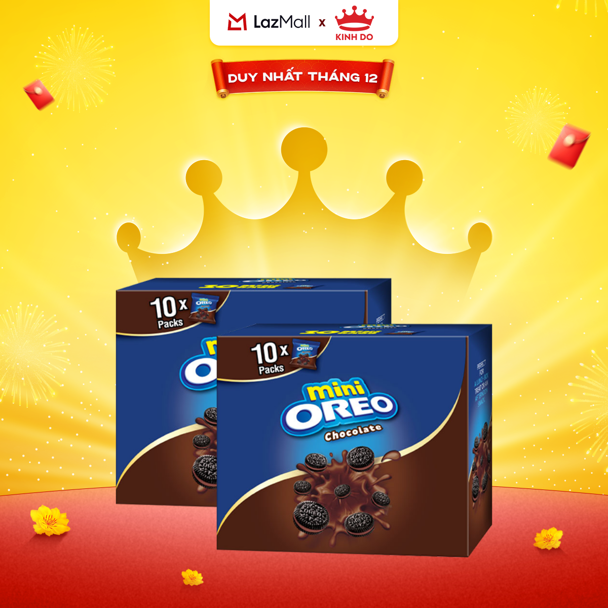  Combo 2 Bánh Quy Oreo Mini Với Kem Vị Sôcôla 204g 