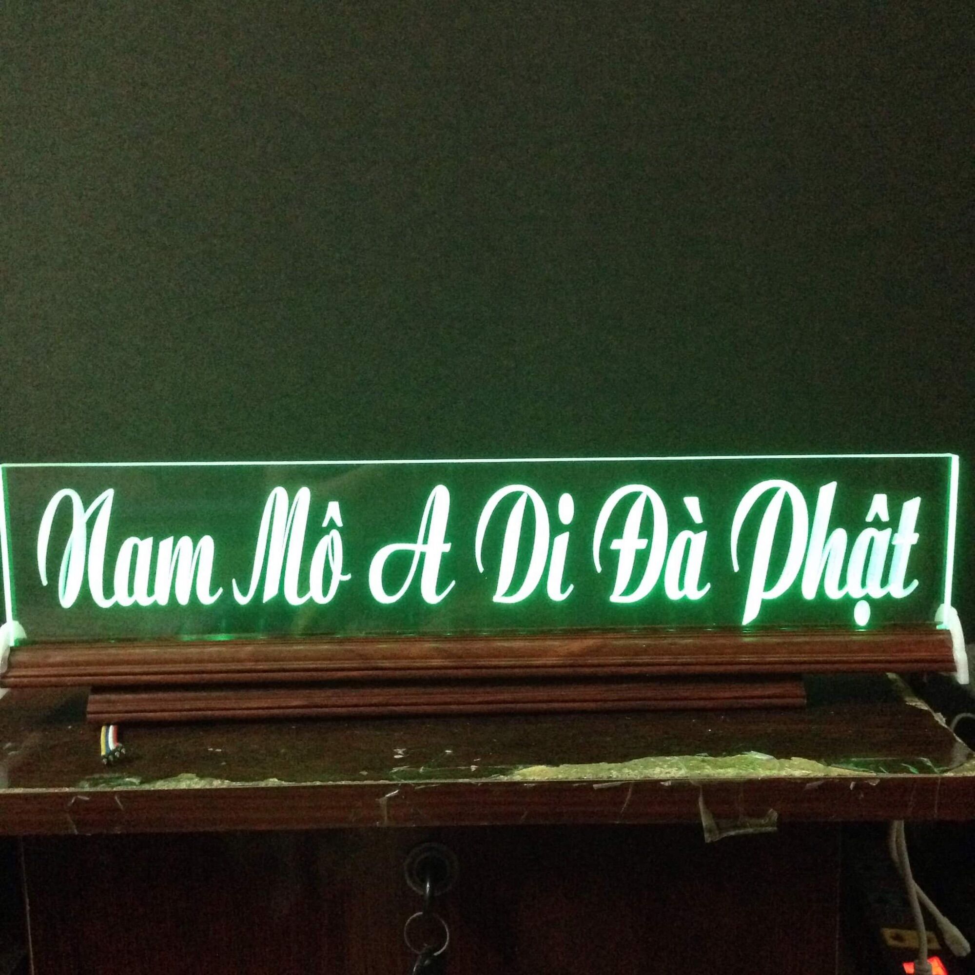 Chữ điện: Nam Mô A Di Đà Phật (10x50cm) để bàn