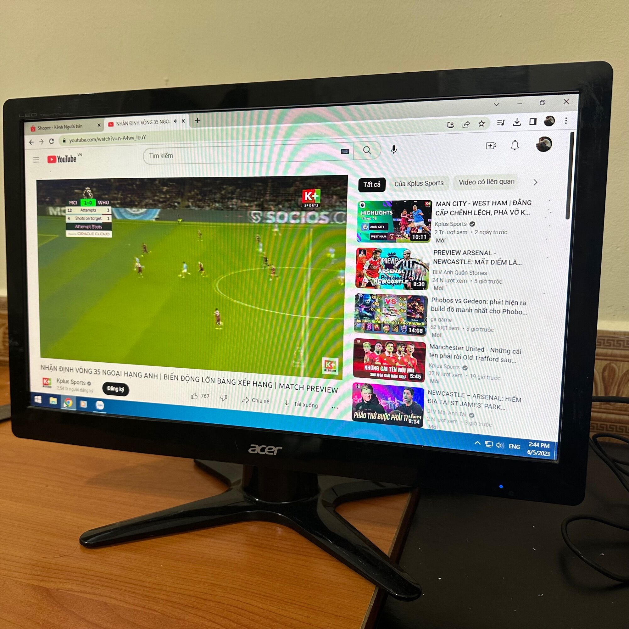 Màn hình Acer 19 inch led cũ đẹp long lanh