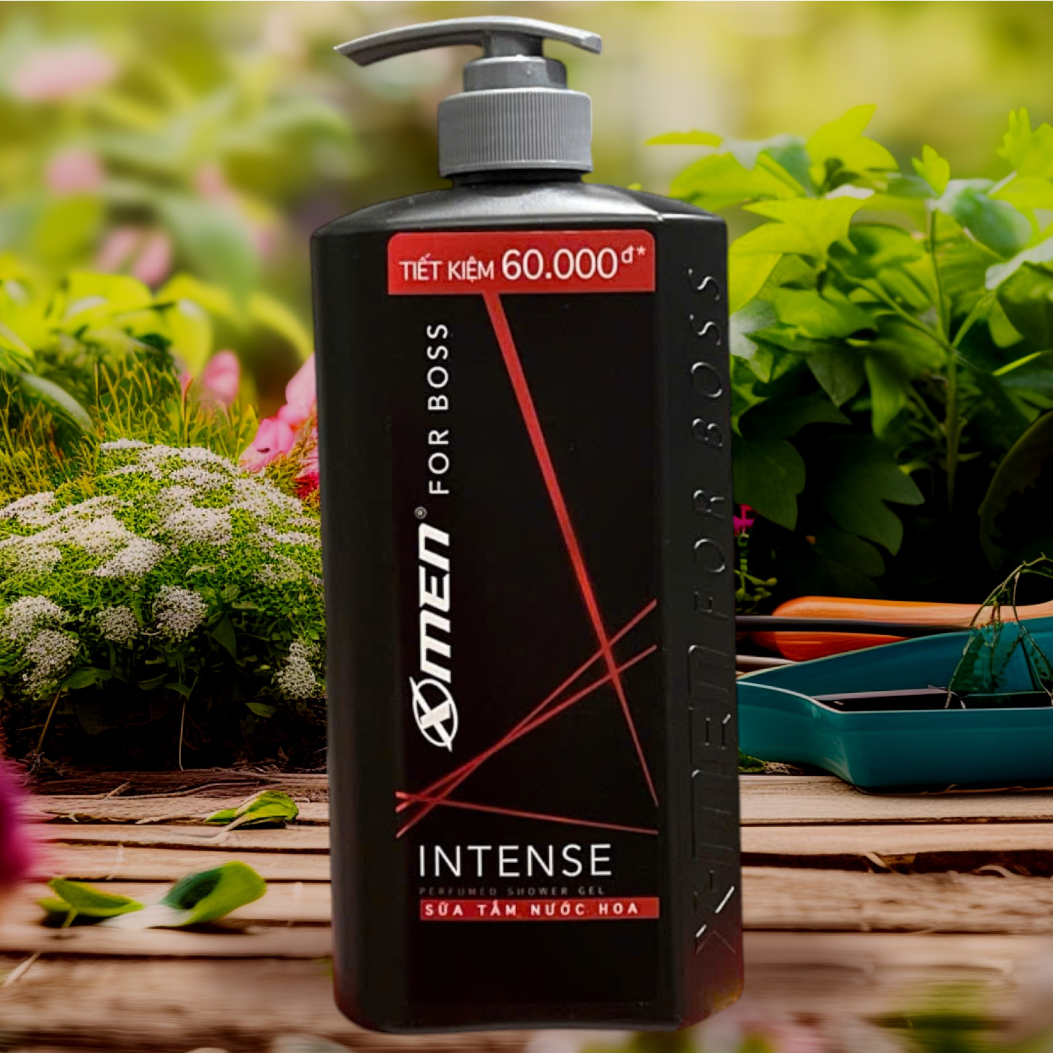 sữa tắm nước hoa nam Xmen for boss intense 650g với hương thơm trầm đầy nội lực