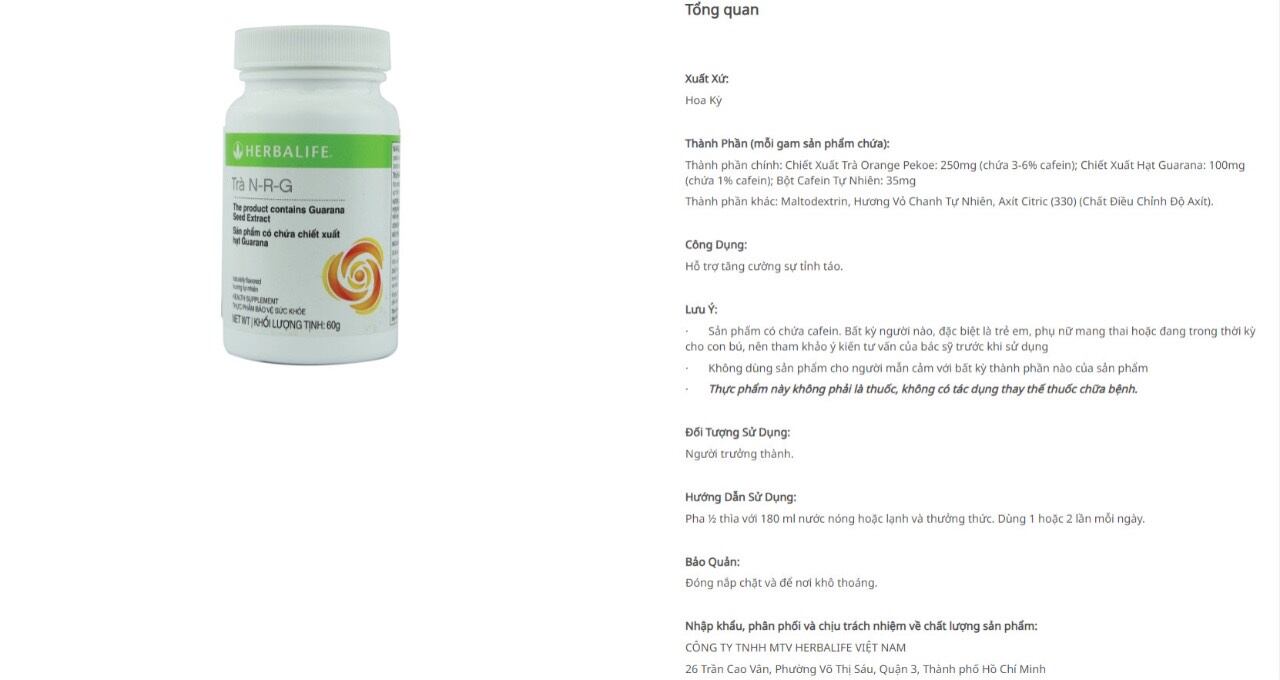 N-R-G Weight Loss Tea (60g)