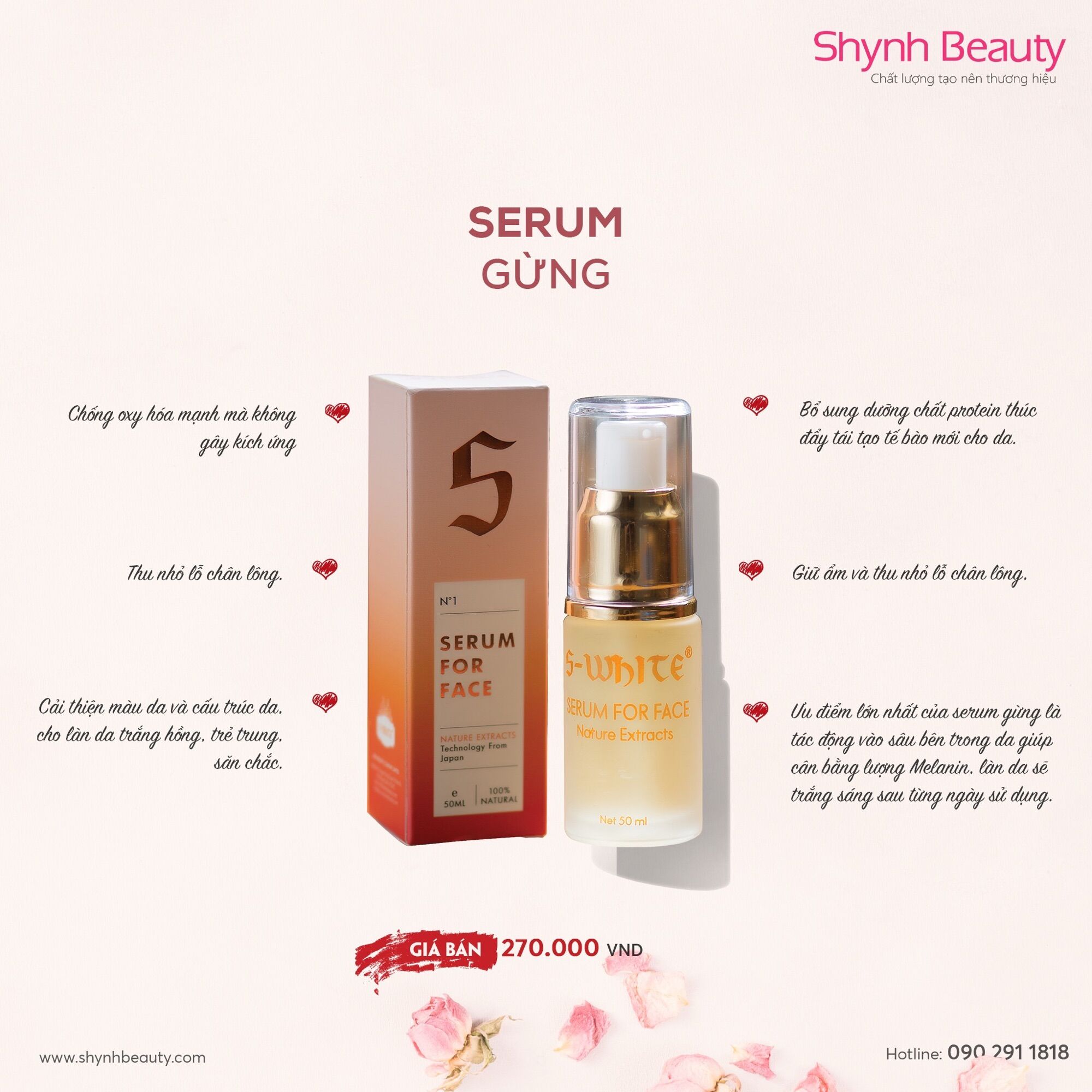 Serum gừng Swhite
