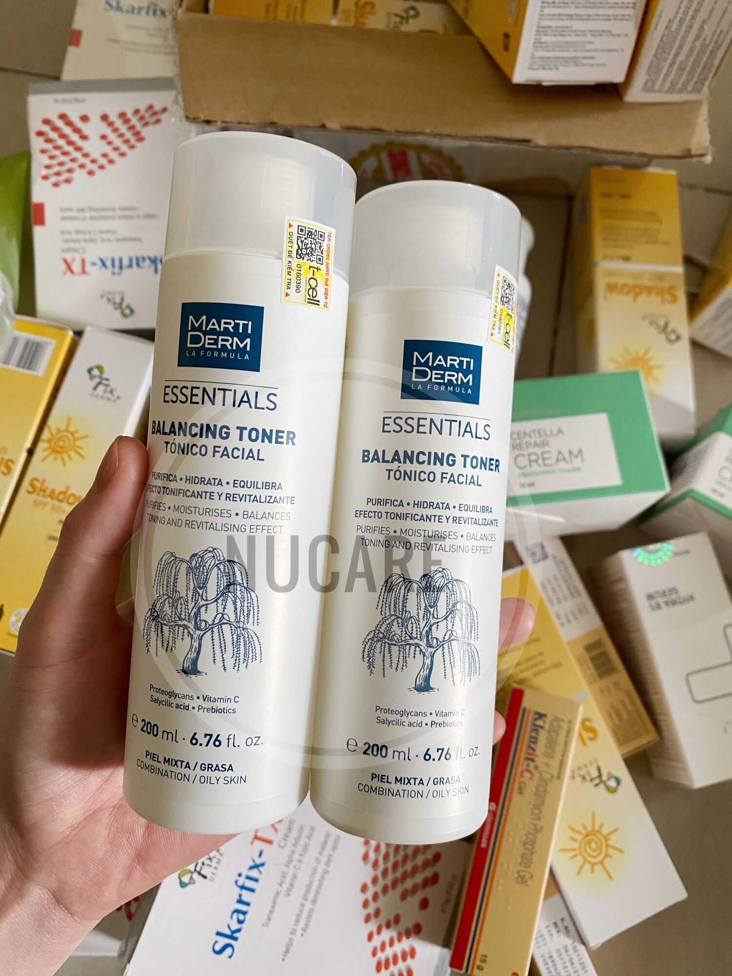 Toner Martiderm chứa BHA&Prebiotics làm sạch da, dưỡng ẩm