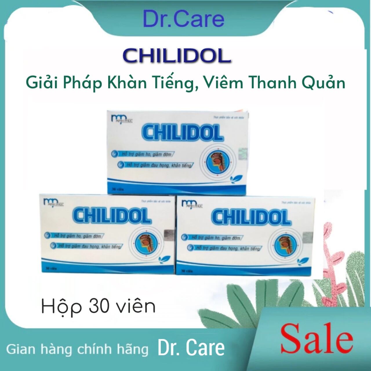 CHILIDOL - Đẩy Lùi Khản Tiếng và Viêm Thanh Quản