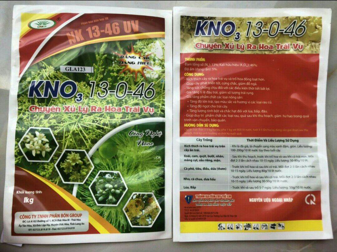 Phân bón kno3 túi 1kg , 2kg nhập khẩu jordan