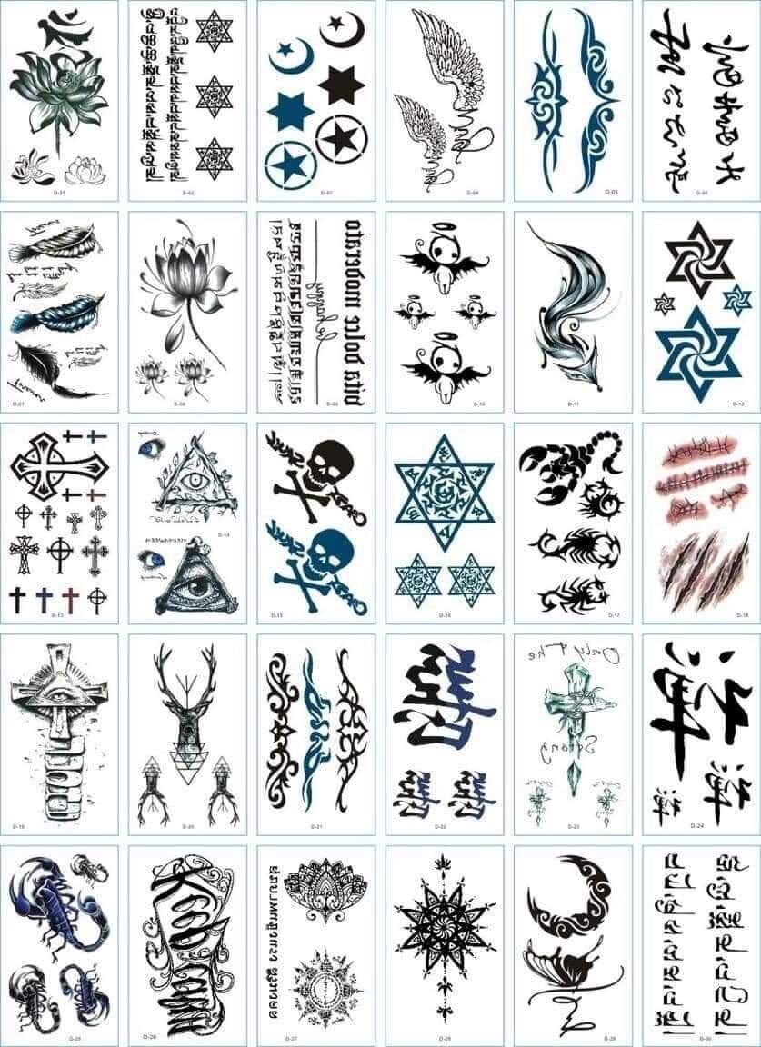 [RẺ VÔ ĐỊCH] Tấm Dán Xăm Tatoo Độc Đáo