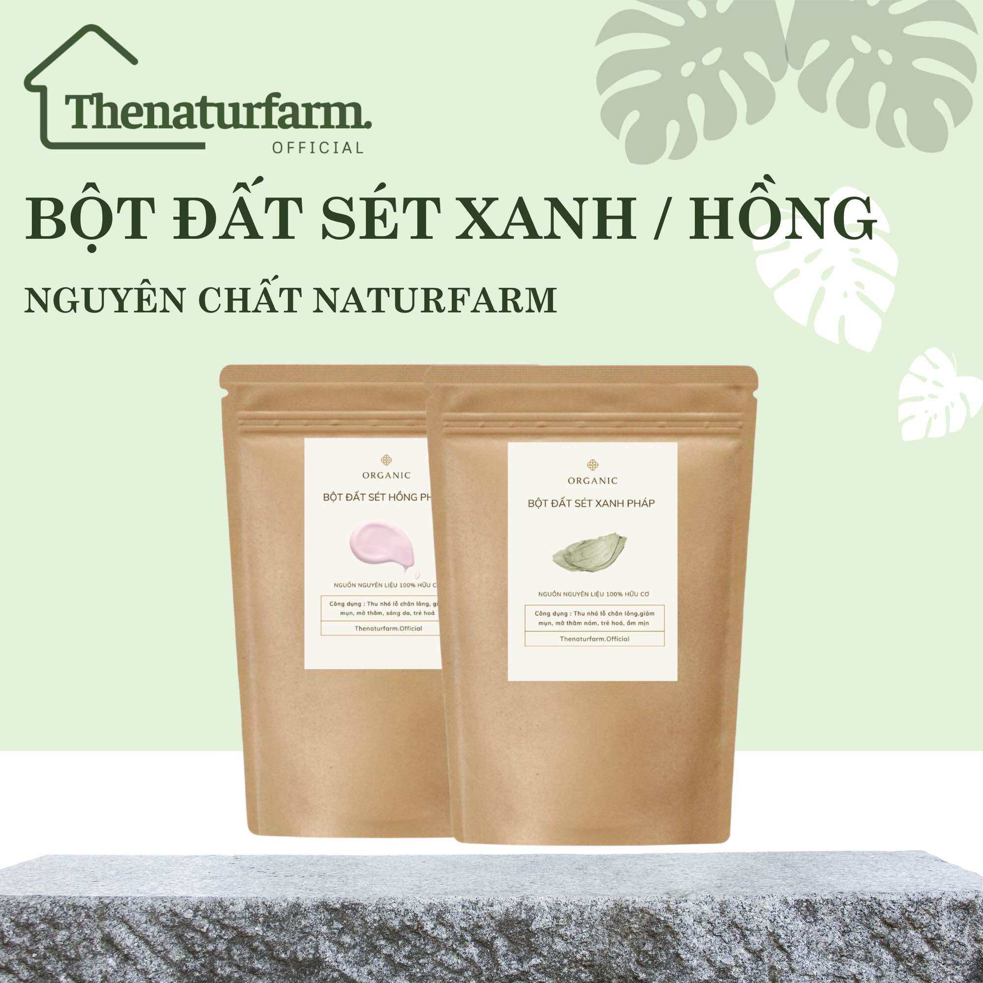 Bột đất sét pháp thiên nhiên đắp mặt 100gr - giảm mụn sáng da mờ thâm