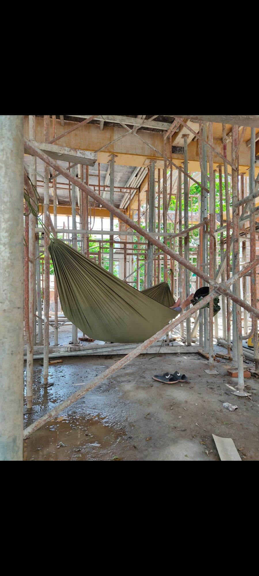 Võng vải dù 1lớp và 16m dây