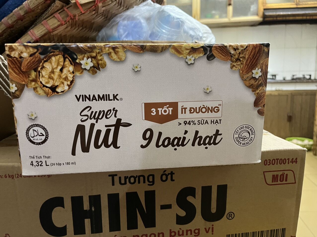 Sữa ngũ cốc 9 loại hạt vinamilk 4 hôp x180ml