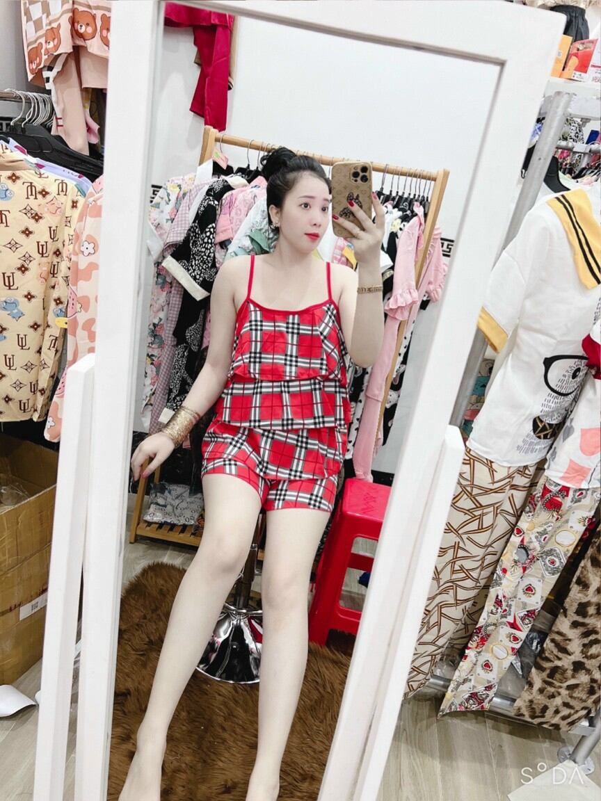 [Hcm]Cute Layered Style Women's Home Wear Made of Silk Fabric - M32
