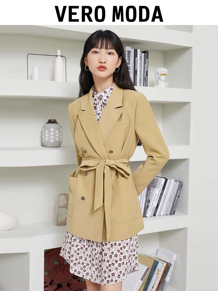 Áo vest/blazer dáng dài Vero Moda màu đen size L
