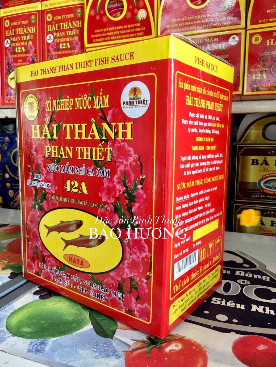 NƯỚC MẮM HẢI THÀNH 42A ( THÙNG 6 CHAI × 500 ML )