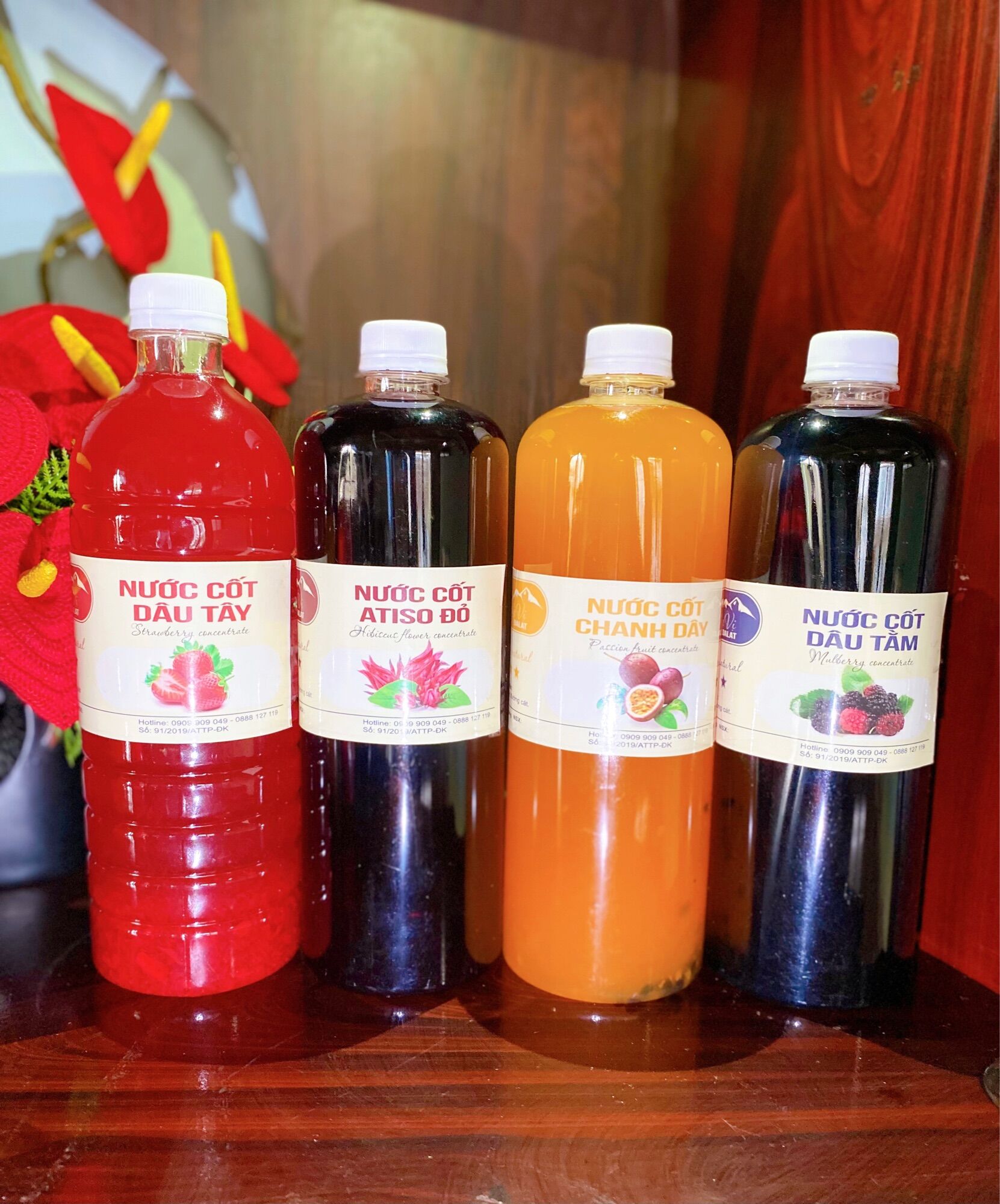 1 Lít nước cốt chanh dây / Nước cốt mác mác không chất bảo quản