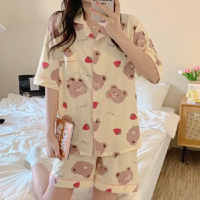 Bộ ngủ kate lụa form dưới 58kg đủ màu