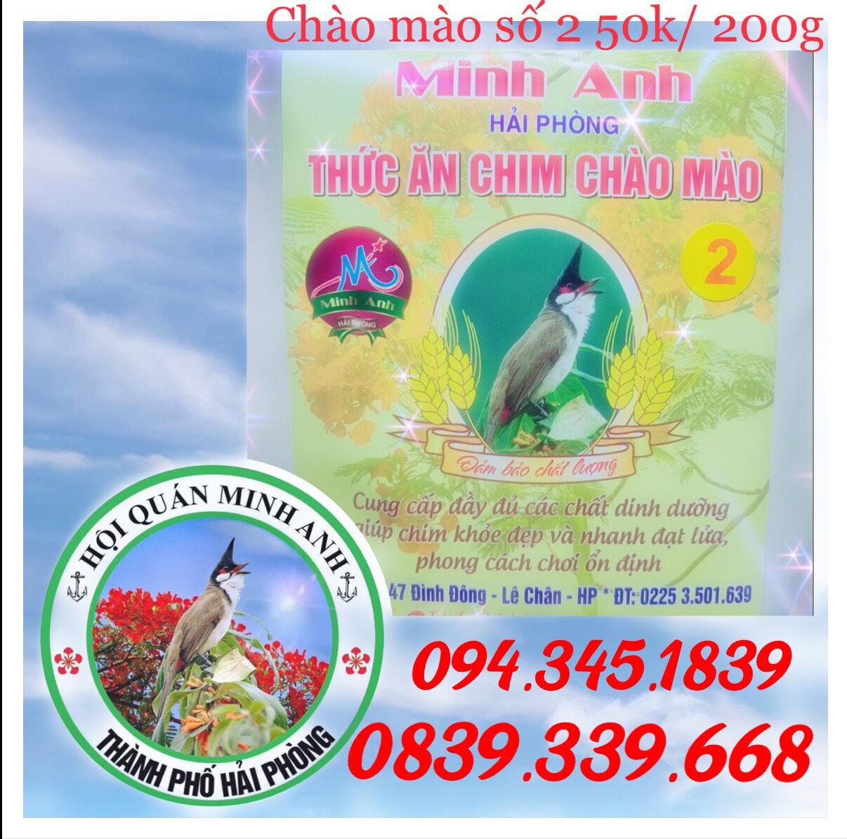 Cám Chim Chào Mào Minh Anh Số 2 (200g)