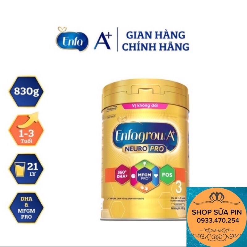 Sữa bột Enfagrow A+ neuropro số 3 830g