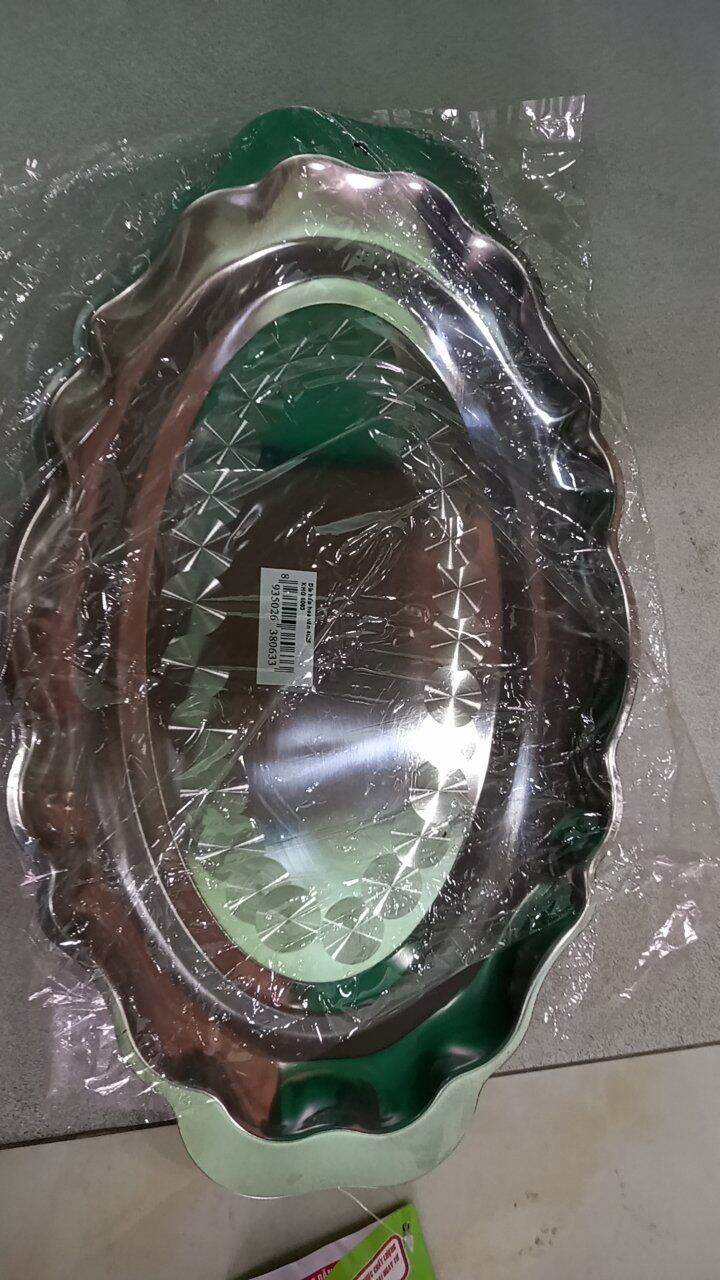 [CHÍNH HÃNG] Dĩa cá Inox nhôm Kim Hằng ( size  lớn và nhỏ )