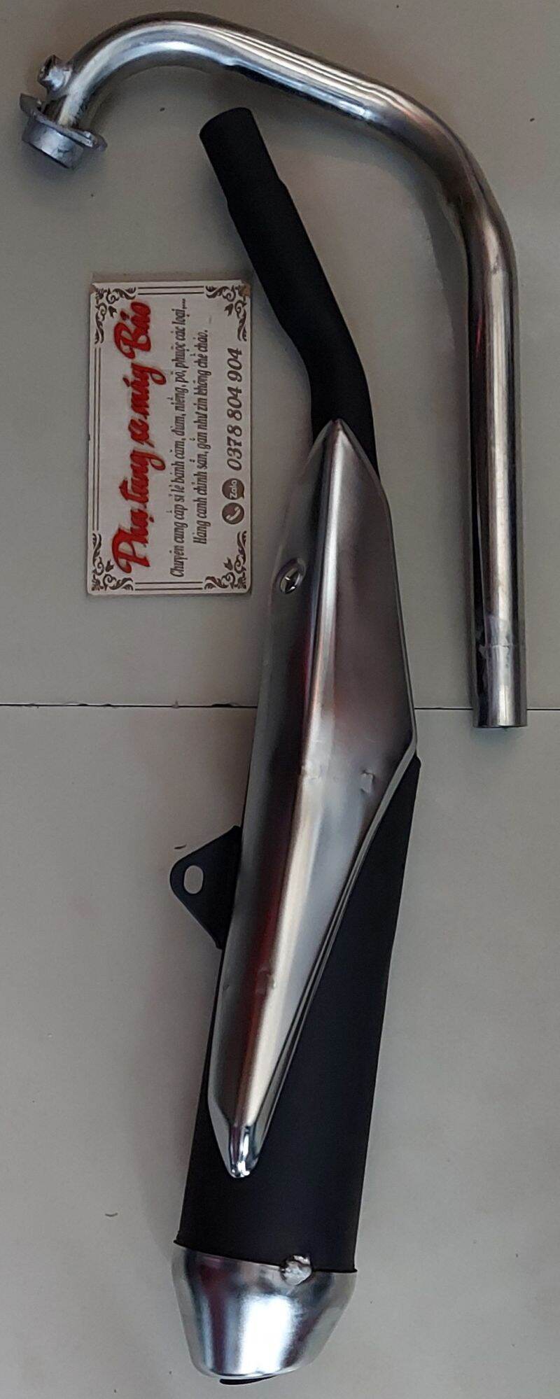 pô móc kiểu zin cho dòng xe satria và raider cổ inox 32 ống xả 32 gắn như zin k cần chế