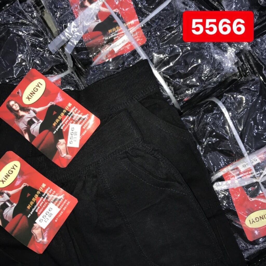 Quần ngố 5566 legging qc 2 túi chiều dài 53cm