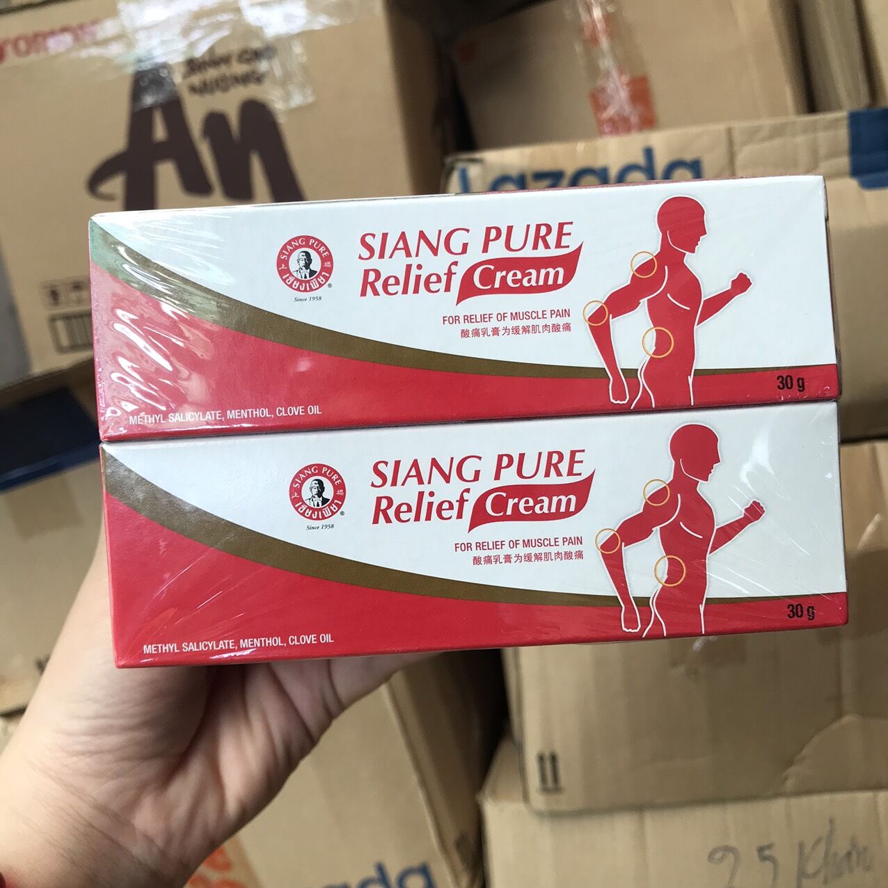 Dầu Nóng Xoa bóp SIANG PURE Thái Lan