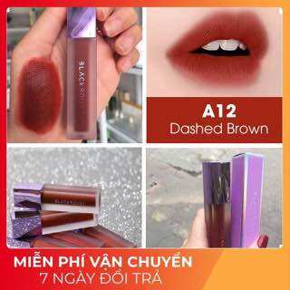 Son Black Rouge A12 màu đỏ gạch ver 2 nắp tím