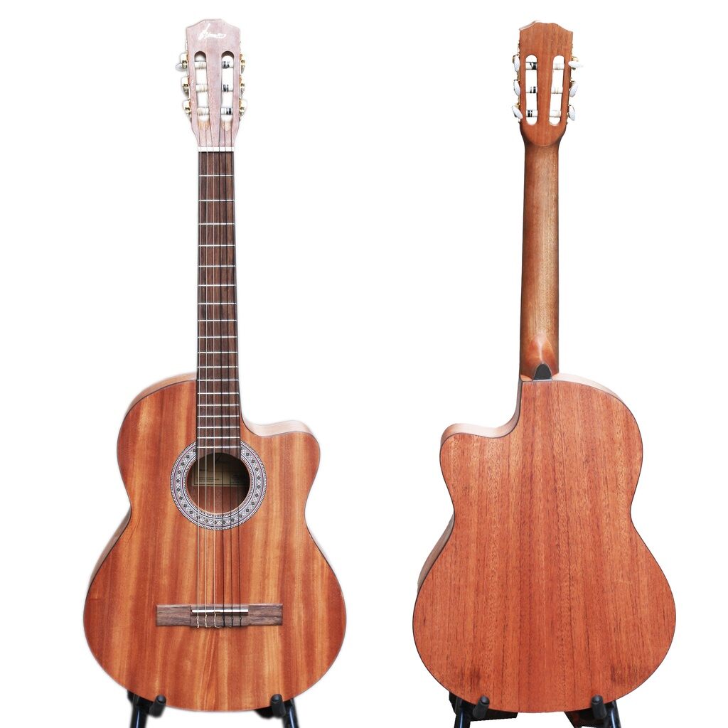 Đàn guitar classic Mahogany nguyên tấm AG13 kèm full phụ kiện