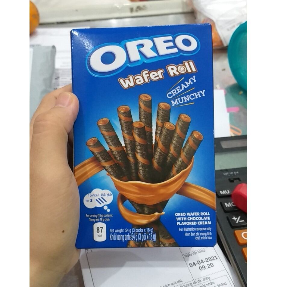Bánh quế Oreo vani hộp 54g