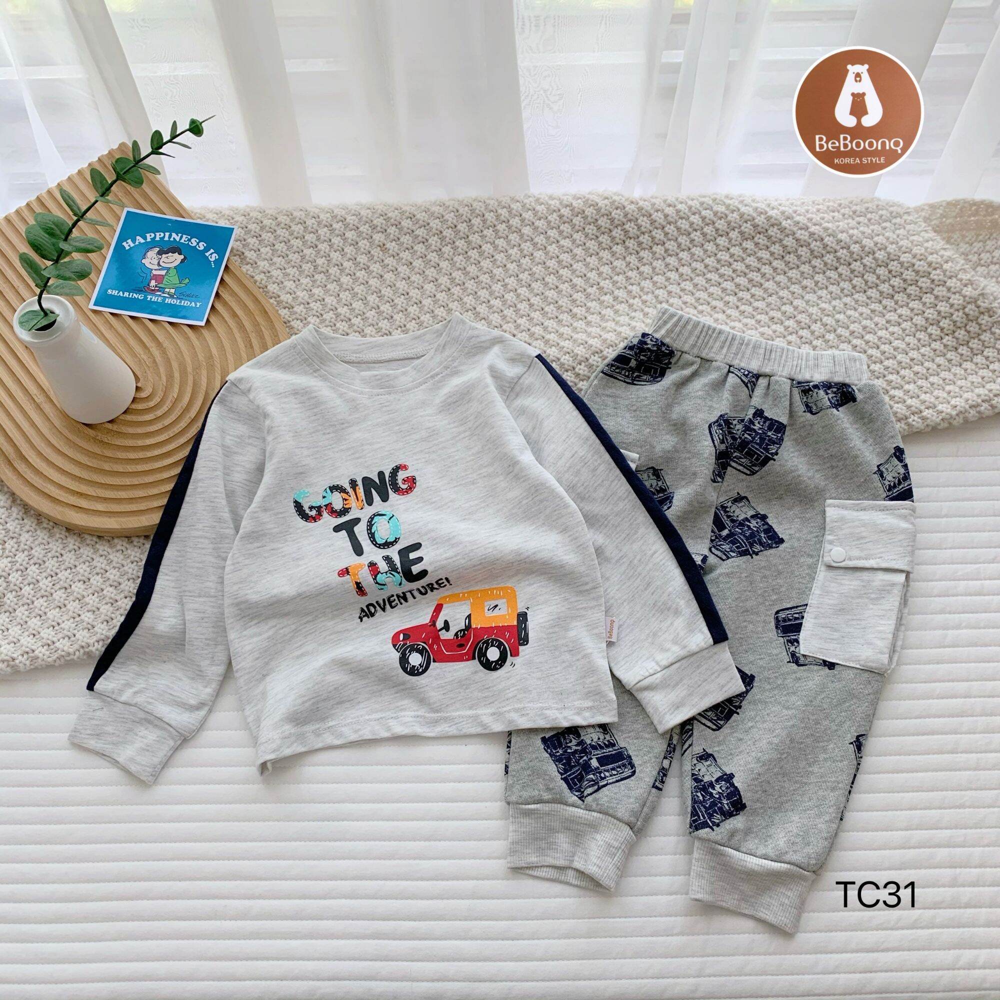 Set bộ ADVENTURE BT BeBoonq phong cách Hàn Quốc cho bé