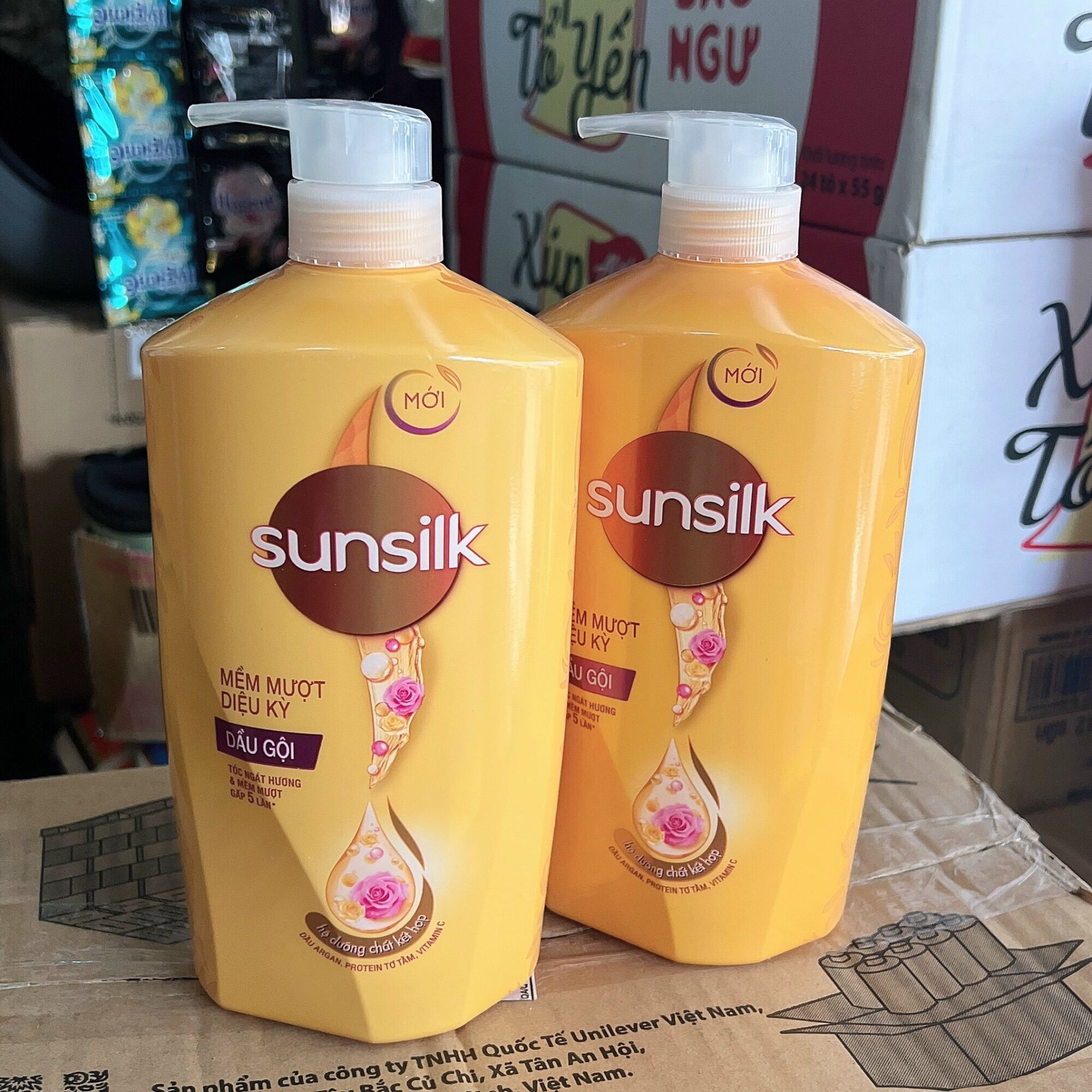 Dau gội sunsilk 900ml : chai 1 chai to đùng